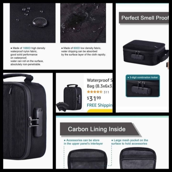 NWT Combination Scentproof Storage For Lunch Pail or Safe Cannabis Storage - Picture 7 of 15